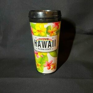 ABC STORES Hawaiian Design Travel Mug Tumbler: Plumeria License